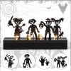 Halloween Table Decor Led Lights Silhouette Decoration Metal Horror Character Battery Operated Indoor Decoration Perfect Halloween Decor for Tabletop