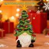 Christmas Gnome Christmas Tree, 8In Mini Ceramic Lighted Christmas Tree